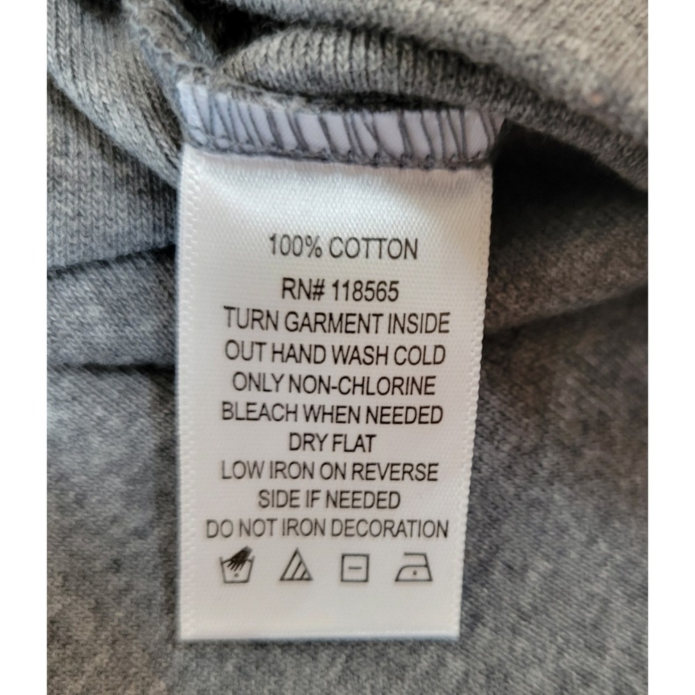Quacker Factory Sweater Top Size Large (14-16) New NWT Gray Sequins Ruffles 0916 - Picture 5 of 5